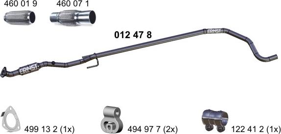 ERNST 012478 - Racord evacuare allinparts.ro