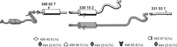 ERNST 030980 - Sistem de esapament allinparts.ro