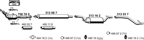 ERNST 030342 - Sistem de esapament allinparts.ro