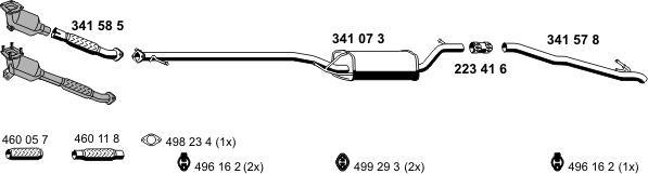 ERNST 031374 - Sistem de esapament allinparts.ro