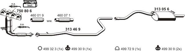 ERNST 030328 - Sistem de esapament - allinparts.ro