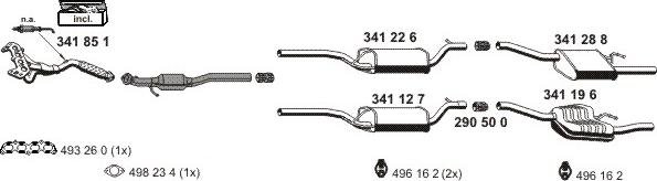 ERNST 030234 - Sistem de esapament - allinparts.ro