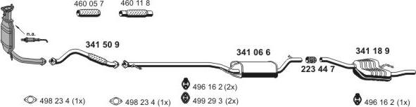ERNST 030235 - Sistem de esapament - allinparts.ro