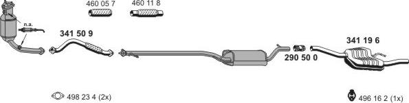 ERNST 030236 - Sistem de esapament - allinparts.ro