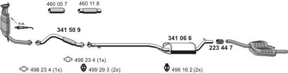 ERNST 030230 - Sistem de esapament - allinparts.ro