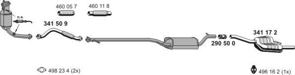 ERNST 030231 - Sistem de esapament - allinparts.ro