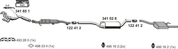 ERNST 030233 - Sistem de esapament allinparts.ro