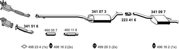 ERNST 031501 - Sistem de esapament allinparts.ro