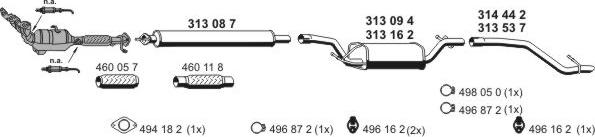 ERNST 031425 - Sistem de esapament - allinparts.ro