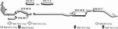ERNST 031549 - Sistem de esapament allinparts.ro