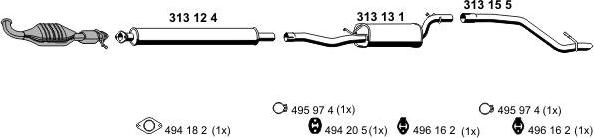 ERNST 031046 - Sistem de esapament allinparts.ro