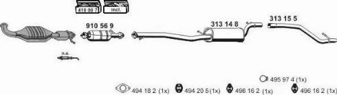 ERNST 031048 - Sistem de esapament allinparts.ro