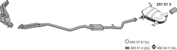 ERNST 020410 - Sistem de esapament - allinparts.ro