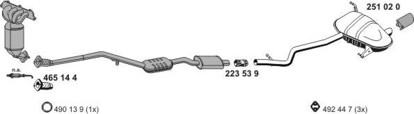 ERNST 020415 - Sistem de esapament - allinparts.ro