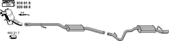 ERNST 020481 - Sistem de esapament - allinparts.ro