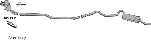 ERNST 020432 - Sistem de esapament - allinparts.ro