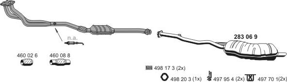 ERNST 020058 - Sistem de esapament - allinparts.ro