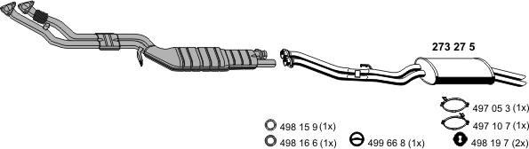 ERNST 020030 - Sistem de esapament - allinparts.ro