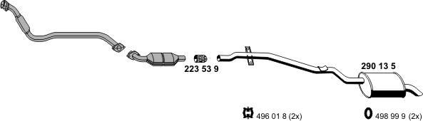 ERNST 020195 - Sistem de esapament - allinparts.ro