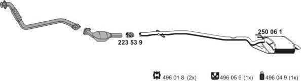 ERNST 020156 - Sistem de esapament - allinparts.ro