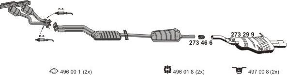 ERNST 020100 - Sistem de esapament - allinparts.ro