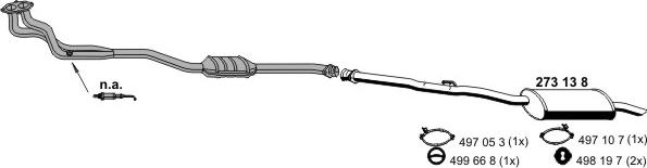 ERNST 020364 - Sistem de esapament - allinparts.ro