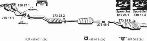 ERNST 020332 - Sistem de esapament - allinparts.ro