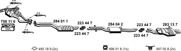 ERNST 020299 - Sistem de esapament - allinparts.ro