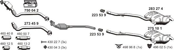 ERNST 020295 - Sistem de esapament - allinparts.ro