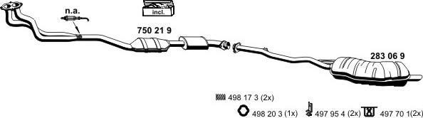 ERNST 020292 - Sistem de esapament - allinparts.ro