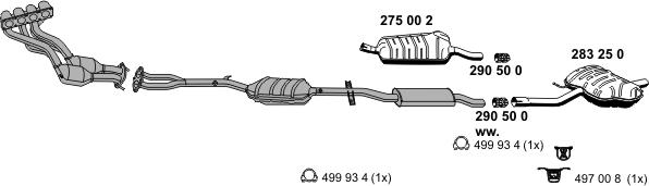 ERNST 020248 - Sistem de esapament - allinparts.ro