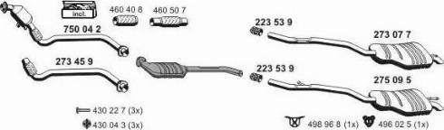 ERNST 020250 - Sistem de esapament - allinparts.ro