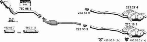 ERNST 020253 - Sistem de esapament - allinparts.ro
