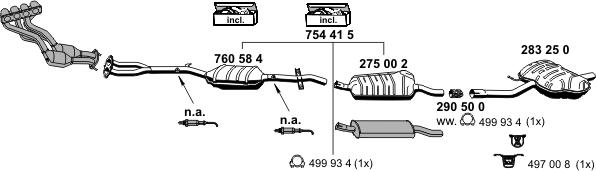 ERNST 020264 - Sistem de esapament - allinparts.ro