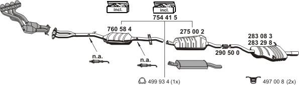 ERNST 020211 - Sistem de esapament - allinparts.ro