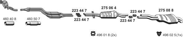 ERNST 020286 - Sistem de esapament - allinparts.ro