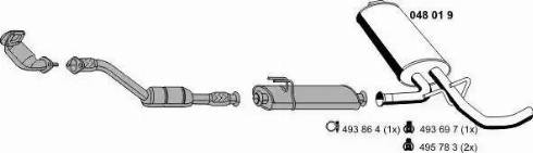 ERNST 100407 - Sistem de esapament - allinparts.ro