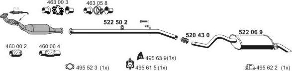 ERNST 100101 - Sistem de esapament allinparts.ro