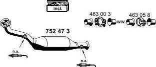 ERNST 100305 - Sistem de esapament - allinparts.ro