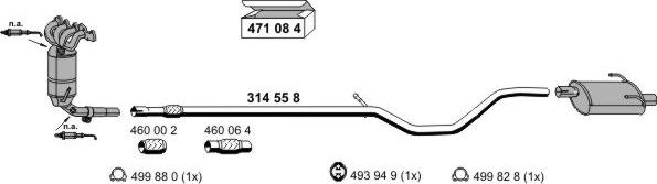 ERNST 120295 - Sistem de esapament allinparts.ro