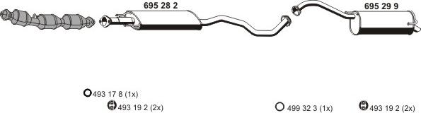 ERNST 170174 - Sistem de esapament allinparts.ro