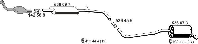 ERNST 360616 - Sistem de esapament - allinparts.ro