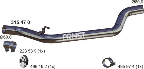 ERNST 315470 - Racord evacuare allinparts.ro