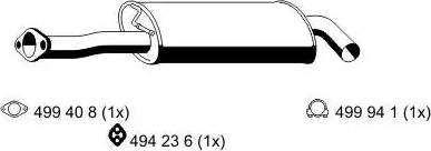 ERNST 330008 - Toba esapamet intermediara - allinparts.ro