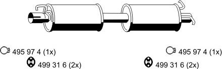 ERNST 330213 - Toba esapamet intermediara - allinparts.ro