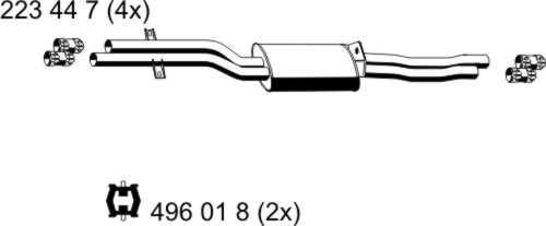 ERNST 284042 - Toba esapamet intermediara - allinparts.ro