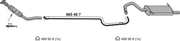 ERNST 230013 - Sistem de esapament - allinparts.ro