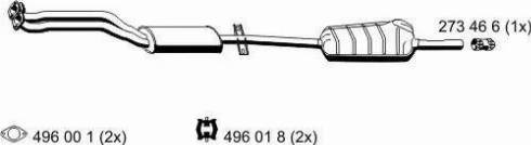 ERNST 273282 - Toba esapamet intermediara - allinparts.ro