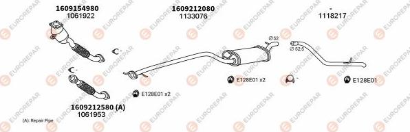 EUROREPAR EXH101017 - Sistem de esapament allinparts.ro