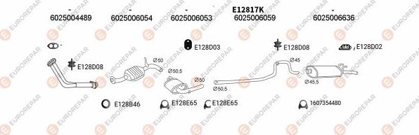 EUROREPAR EXH102523 - Sistem de esapament - allinparts.ro